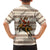 Riding Bulls Punchin Fools Christmas Family Matching Off The Shoulder Long Sleeve Dress and Hawaiian Shirt Xmas Holiday Patterns - Wonder Print Shop