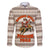 Riding Bulls Punchin Fools Christmas Family Matching Off The Shoulder Long Sleeve Dress and Hawaiian Shirt Xmas Holiday Patterns - Wonder Print Shop