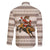 Riding Bulls Punchin Fools Christmas Family Matching Off The Shoulder Long Sleeve Dress and Hawaiian Shirt Xmas Holiday Patterns - Wonder Print Shop