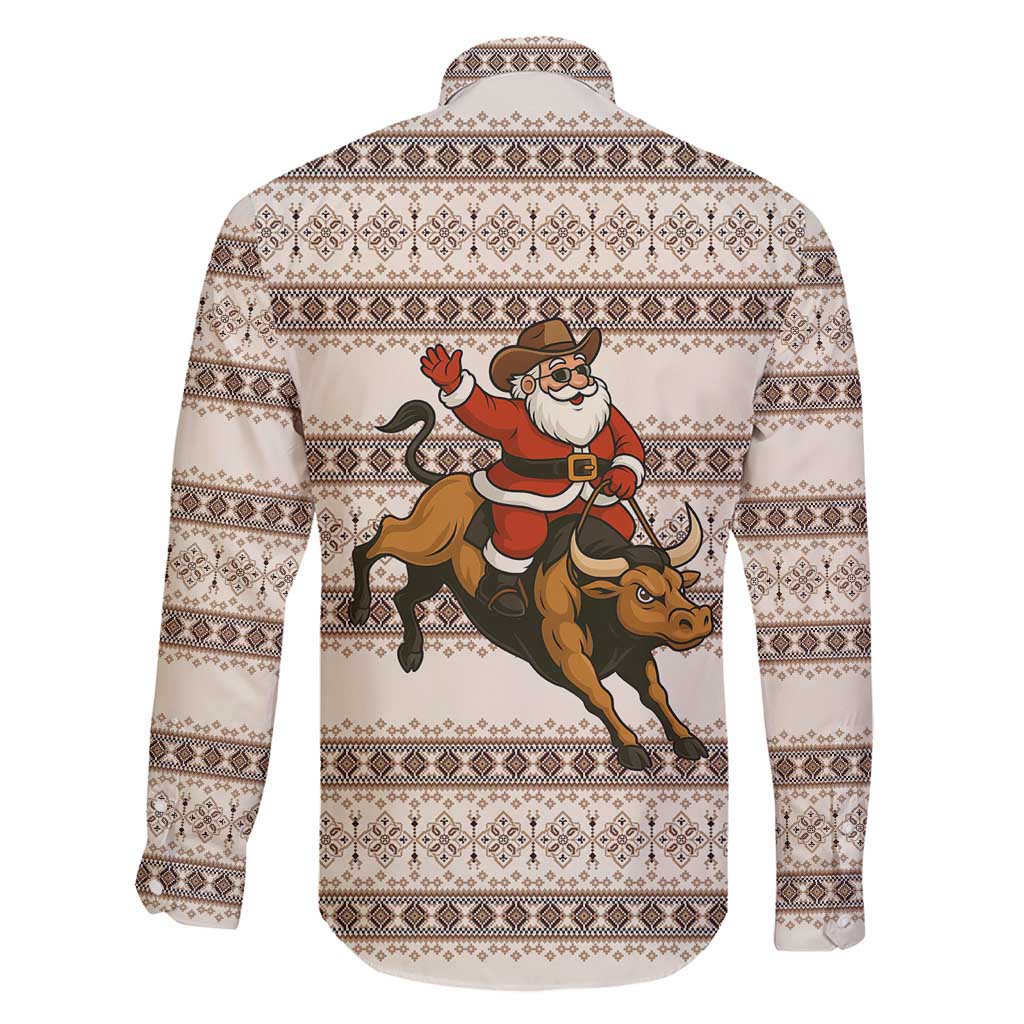 Riding Bulls Punchin Fools Christmas Family Matching Puletasi and Hawaiian Shirt Xmas Holiday Patterns - Wonder Print Shop
