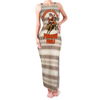 Riding Bulls Punchin Fools Christmas Family Matching Tank Maxi Dress and Hawaiian Shirt Xmas Holiday Patterns - Wonder Print Shop