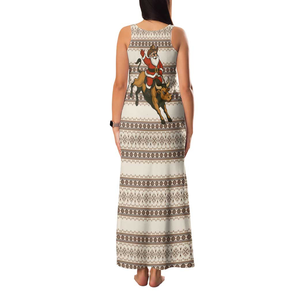 Riding Bulls Punchin Fools Christmas Family Matching Tank Maxi Dress and Hawaiian Shirt Xmas Holiday Patterns - Wonder Print Shop