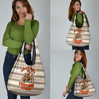 Riding Bulls Punchin Fools Christmas Grocery Bag Xmas Holiday Patterns - Wonder Print Shop