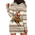 Riding Bulls Punchin Fools Christmas Hoodie Dress Xmas Holiday Patterns - Wonder Print Shop