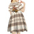 Riding Bulls Punchin Fools Christmas Kid Short Sleeve Dress Xmas Holiday Patterns - Wonder Print Shop