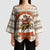 Riding Bulls Punchin Fools Christmas Kimono Sleeve Blouse Xmas Holiday Patterns - Wonder Print Shop