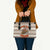 Riding Bulls Punchin Fools Christmas Leather Bag Xmas Holiday Patterns - Wonder Print Shop