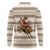 Riding Bulls Punchin Fools Christmas Long Sleeve Polo Shirt Xmas Holiday Patterns - Wonder Print Shop