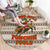 Riding Bulls Punchin Fools Christmas Round Carpet Xmas Holiday Patterns - Wonder Print Shop