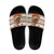 Riding Bulls Punchin Fools Christmas Slide Sandals Xmas Holiday Patterns - Wonder Print Shop