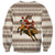 Riding Bulls Punchin Fools Christmas Sweatshirt Xmas Holiday Patterns - Wonder Print Shop