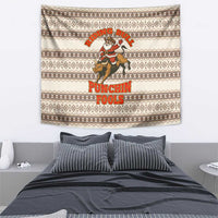 Riding Bulls Punchin Fools Christmas Tapestry Xmas Holiday Patterns - Wonder Print Shop