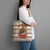 Riding Bulls Punchin Fools Christmas Tote Bag Xmas Holiday Patterns - Wonder Print Shop