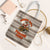 Riding Bulls Punchin Fools Christmas Tote Bag Xmas Holiday Patterns - Wonder Print Shop