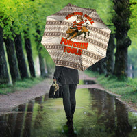 Riding Bulls Punchin Fools Christmas Umbrella Xmas Holiday Patterns - Wonder Print Shop