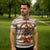 Riding Bulls Punchin Fools Christmas Zipper Polo Shirt Xmas Holiday Patterns - Wonder Print Shop