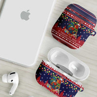 Rooster Through The Snow Christmas AirPods Case Xmas Holiday Patterns - Wonder Print Shop