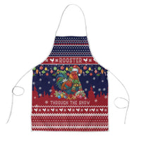 Rooster Through The Snow Christmas Apron Xmas Holiday Patterns - Wonder Print Shop