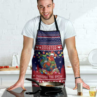 Rooster Through The Snow Christmas Apron Xmas Holiday Patterns - Wonder Print Shop