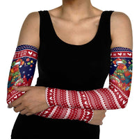 Rooster Through The Snow Christmas Arm Sleeves Xmas Holiday Patterns - Wonder Print Shop