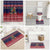 Rooster Through The Snow Christmas Bathroom Set Xmas Holiday Patterns - Wonder Print Shop