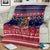 Rooster Through The Snow Christmas Blanket Xmas Holiday Patterns - Wonder Print Shop