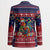 Rooster Through The Snow Christmas Blazer Xmas Holiday Patterns - Wonder Print Shop