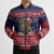 Rooster Through The Snow Christmas Bomber Puffer Jacket Xmas Holiday Patterns - Wonder Print Shop