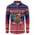 Rooster Through The Snow Christmas Button Sweatshirt Xmas Holiday Patterns - Wonder Print Shop