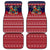 Rooster Through The Snow Christmas Car Mats Xmas Holiday Patterns - Wonder Print Shop