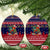 Rooster Through The Snow Christmas Ceramic Ornament Xmas Holiday Patterns - Wonder Print Shop