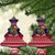 Rooster Through The Snow Christmas Ceramic Ornament Xmas Holiday Patterns - Wonder Print Shop
