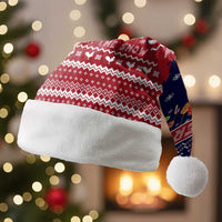 Rooster Through The Snow Christmas Santa Hat Xmas Holiday Patterns - Wonder Print Shop
