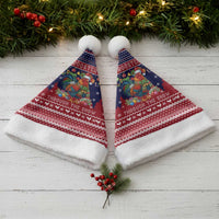 Rooster Through The Snow Christmas Santa Hat Xmas Holiday Patterns - Wonder Print Shop