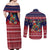 Rooster Through The Snow Christmas Couples Matching Off Shoulder Maxi Dress and Long Sleeve Button Shirt Xmas Holiday Patterns - Wonder Print Shop