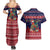 Rooster Through The Snow Christmas Couples Matching Summer Maxi Dress and Hawaiian Shirt Xmas Holiday Patterns - Wonder Print Shop