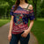 Rooster Through The Snow Christmas Cross Shoulder Shirt Xmas Holiday Patterns - Wonder Print Shop