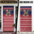 Rooster Through The Snow Christmas Door Cover Xmas Holiday Patterns - Wonder Print Shop