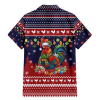 Rooster Through The Snow Christmas Family Matching Mermaid Dress and Hawaiian Shirt Xmas Holiday Patterns - Wonder Print Shop
