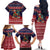 Rooster Through The Snow Christmas Family Matching Off The Shoulder Long Sleeve Dress and Hawaiian Shirt Xmas Holiday Patterns - Wonder Print Shop