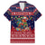 Rooster Through The Snow Christmas Family Matching Off The Shoulder Long Sleeve Dress and Hawaiian Shirt Xmas Holiday Patterns - Wonder Print Shop