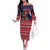 Rooster Through The Snow Christmas Family Matching Off The Shoulder Long Sleeve Dress and Hawaiian Shirt Xmas Holiday Patterns - Wonder Print Shop
