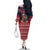 Rooster Through The Snow Christmas Family Matching Off The Shoulder Long Sleeve Dress and Hawaiian Shirt Xmas Holiday Patterns - Wonder Print Shop