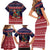 Rooster Through The Snow Christmas Family Matching Short Sleeve Bodycon Dress and Hawaiian Shirt Xmas Holiday Patterns - Wonder Print Shop