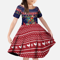 Rooster Through The Snow Christmas Family Matching Tank Maxi Dress and Hawaiian Shirt Xmas Holiday Patterns - Wonder Print Shop