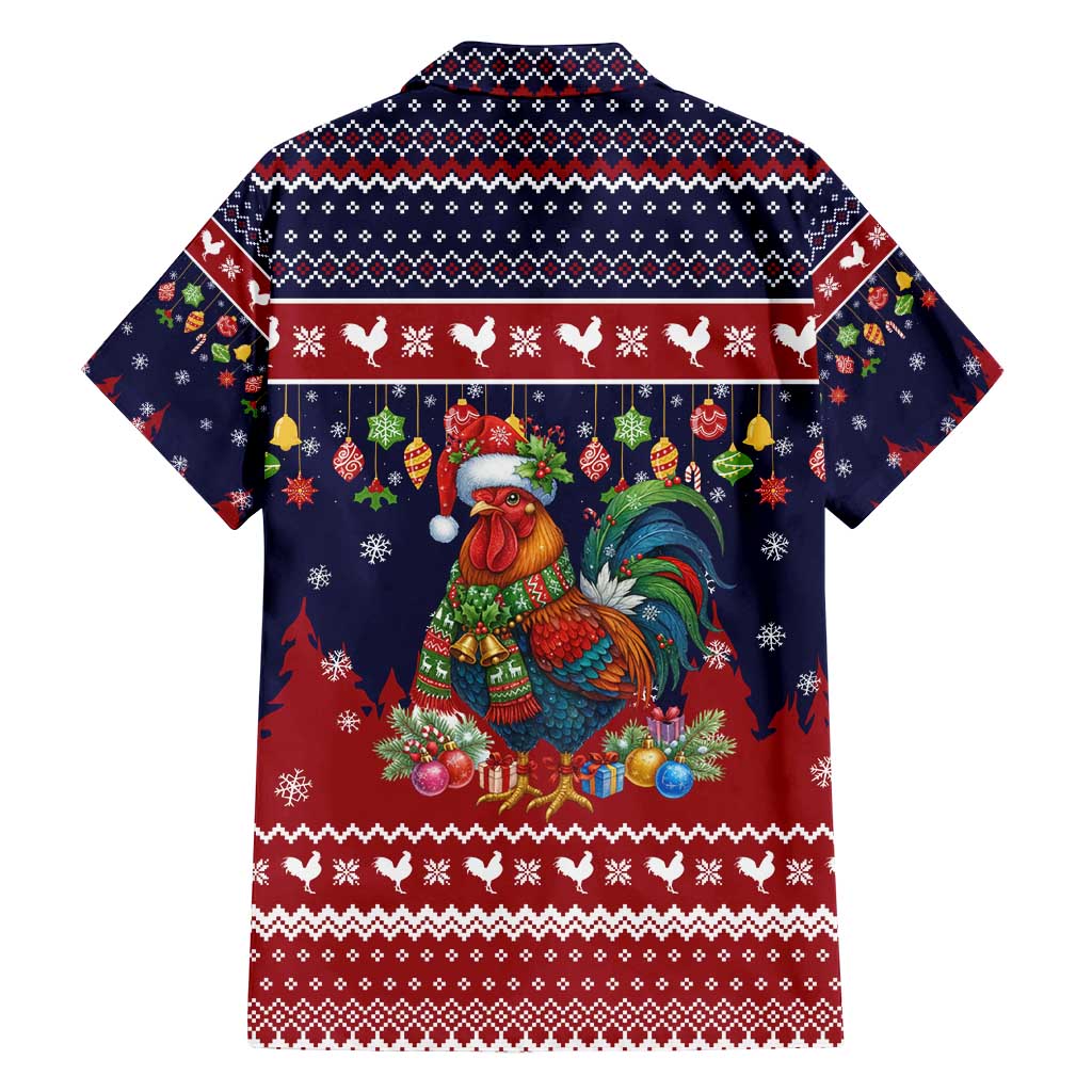 Rooster Through The Snow Christmas Family Matching Tank Maxi Dress and Hawaiian Shirt Xmas Holiday Patterns - Wonder Print Shop