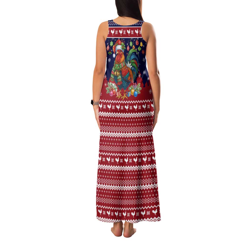 Rooster Through The Snow Christmas Family Matching Tank Maxi Dress and Hawaiian Shirt Xmas Holiday Patterns - Wonder Print Shop