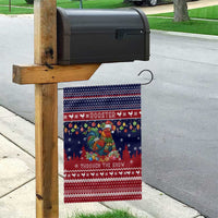 Rooster Through The Snow Christmas Garden Flag Xmas Holiday Patterns - Wonder Print Shop