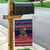 Rooster Through The Snow Christmas Garden Flag Xmas Holiday Patterns - Wonder Print Shop