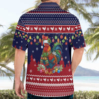 Rooster Through The Snow Christmas Hawaiian Shirt Xmas Holiday Patterns - Wonder Print Shop